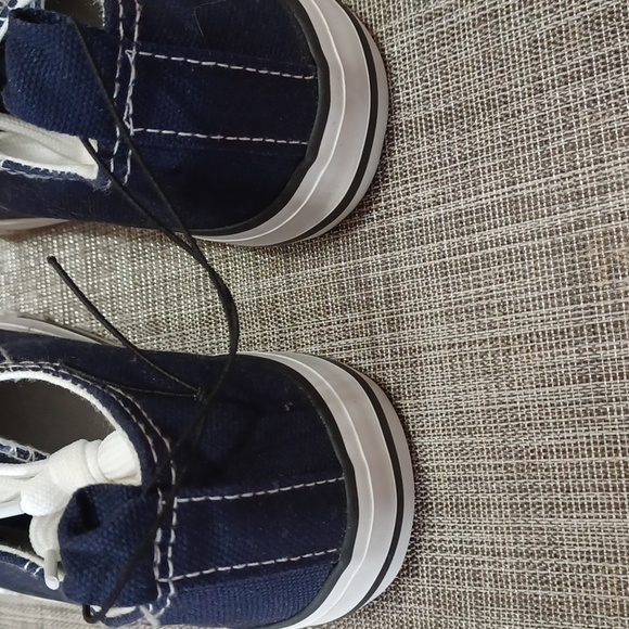 Survival Gear Navy Blue Low Canvas Trainer Size 12 Kids - Picture 3 of 8